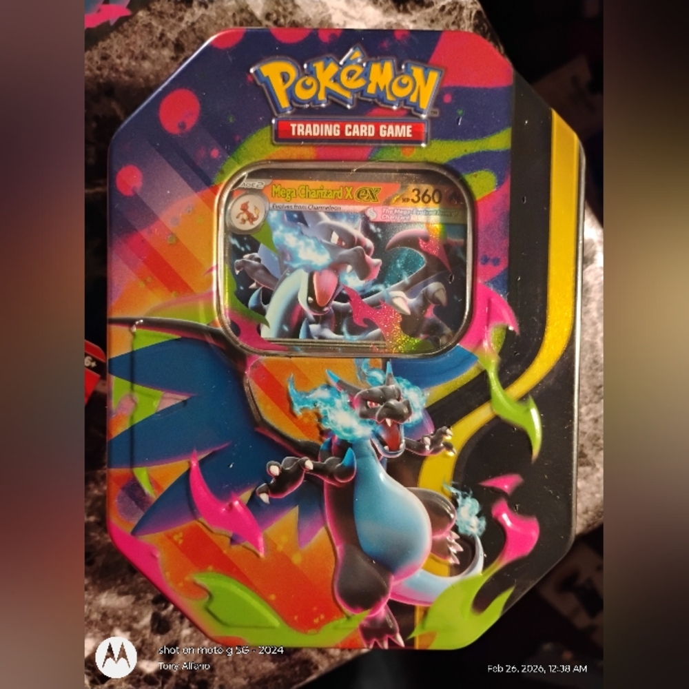 Pokemon Charizard X ex Tin SEALED - In Hand Ships Fast